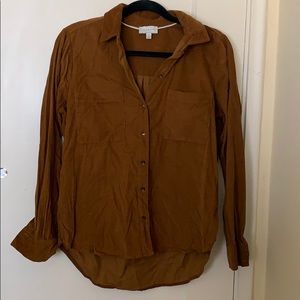 Corduroy button up